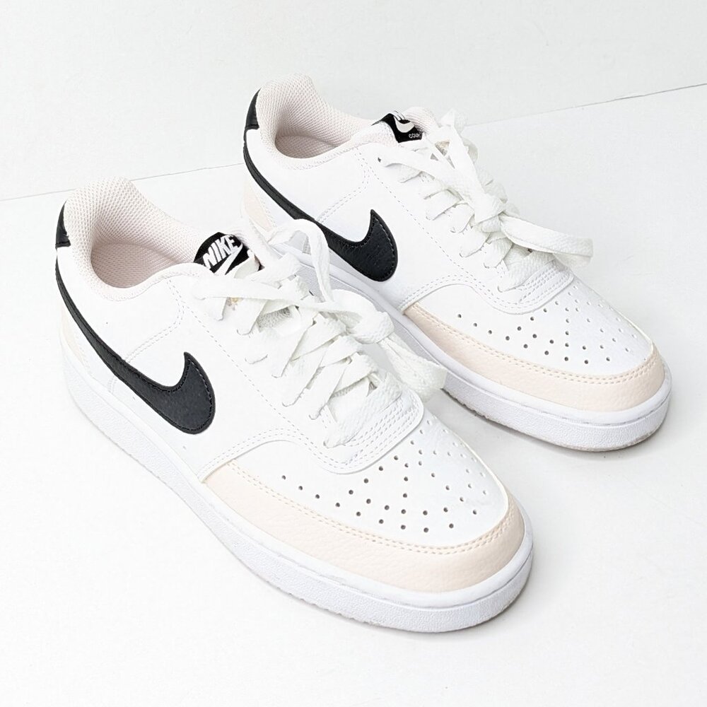 Nike Court Vision Lo Sporty Sneakers, White, Women's 6